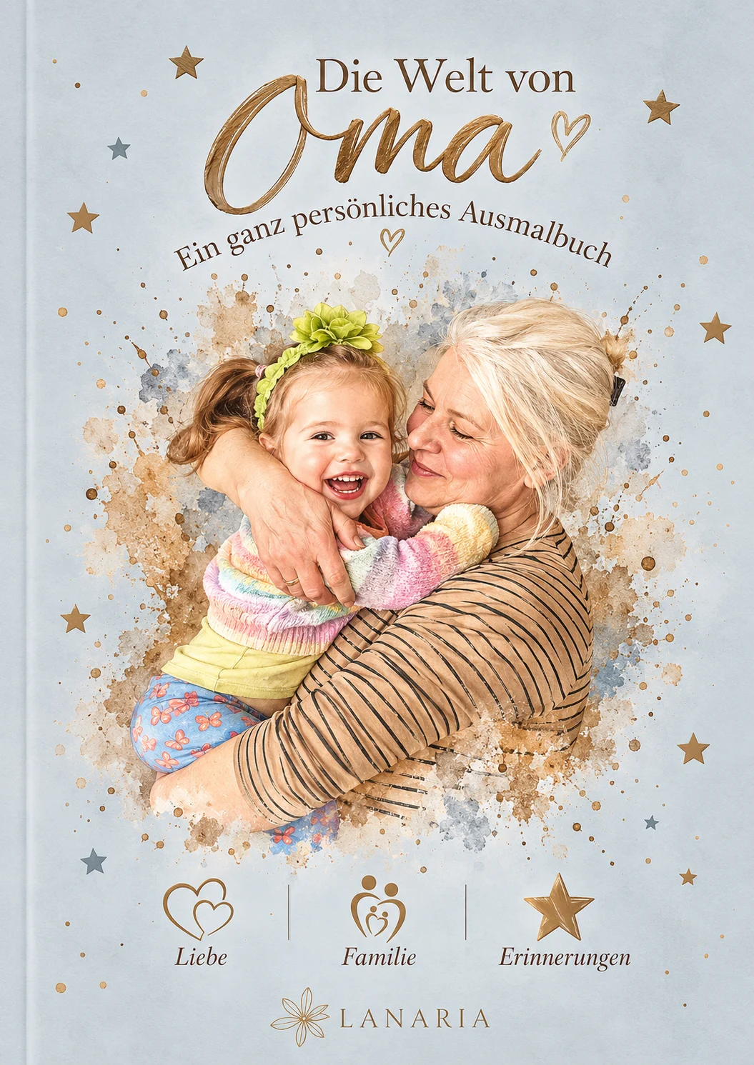 Hardcover-Malbuch „Die Welt von Oma“