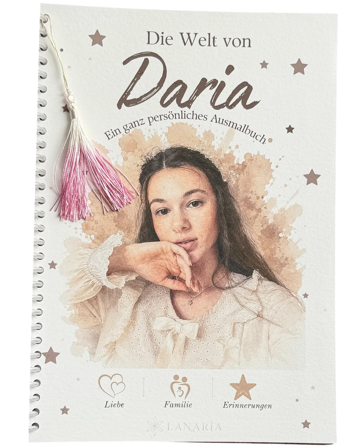 Malbuch-Cover „Die Welt von Daria“