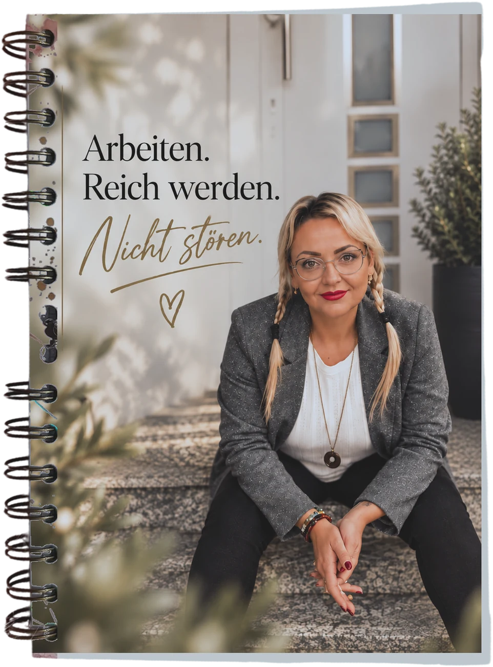 Notizbuch „Arbeiten. Reich werden. Nicht stören.“